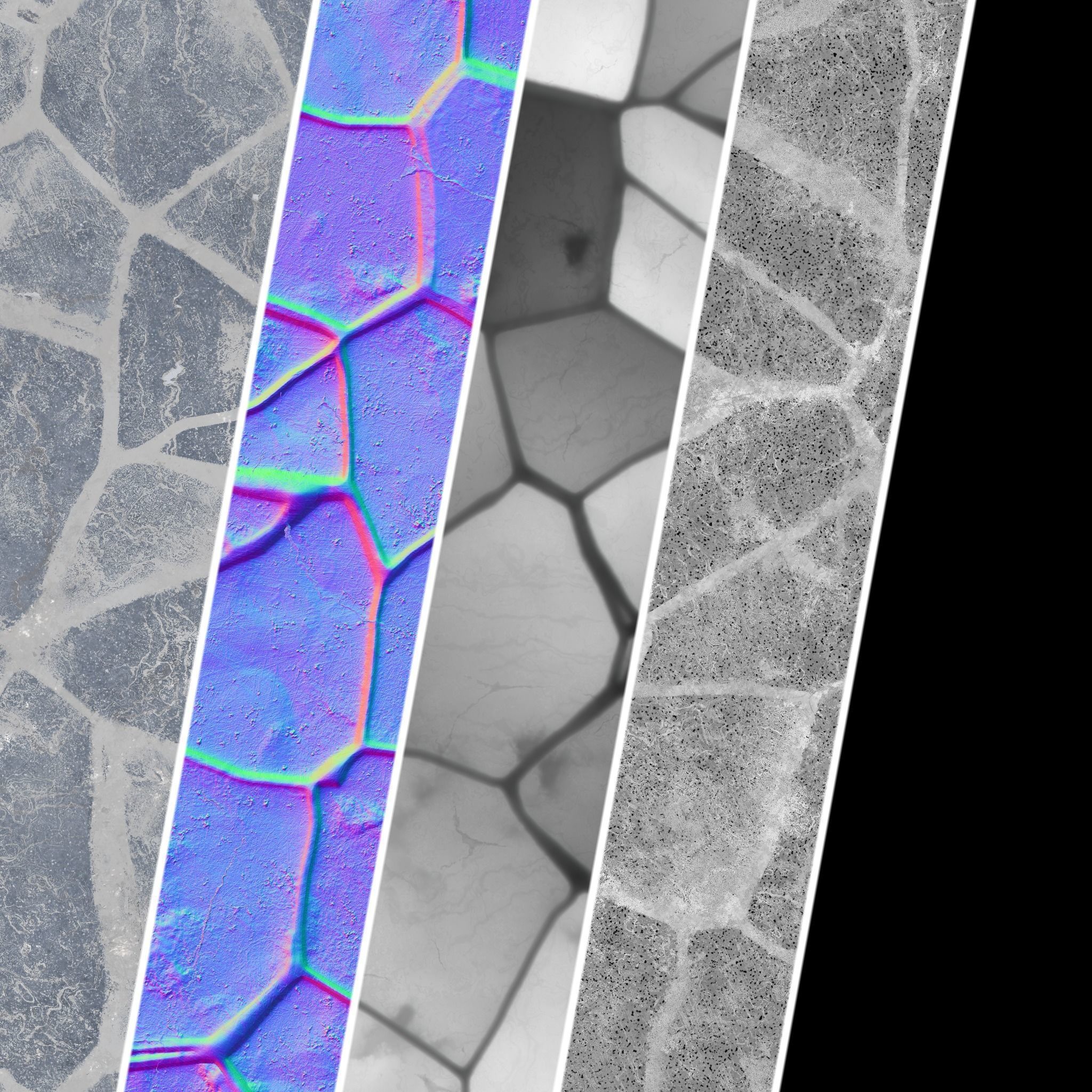 Stone Wall Materials 53- Sbsar Pbr 4k Seamless Texture_3