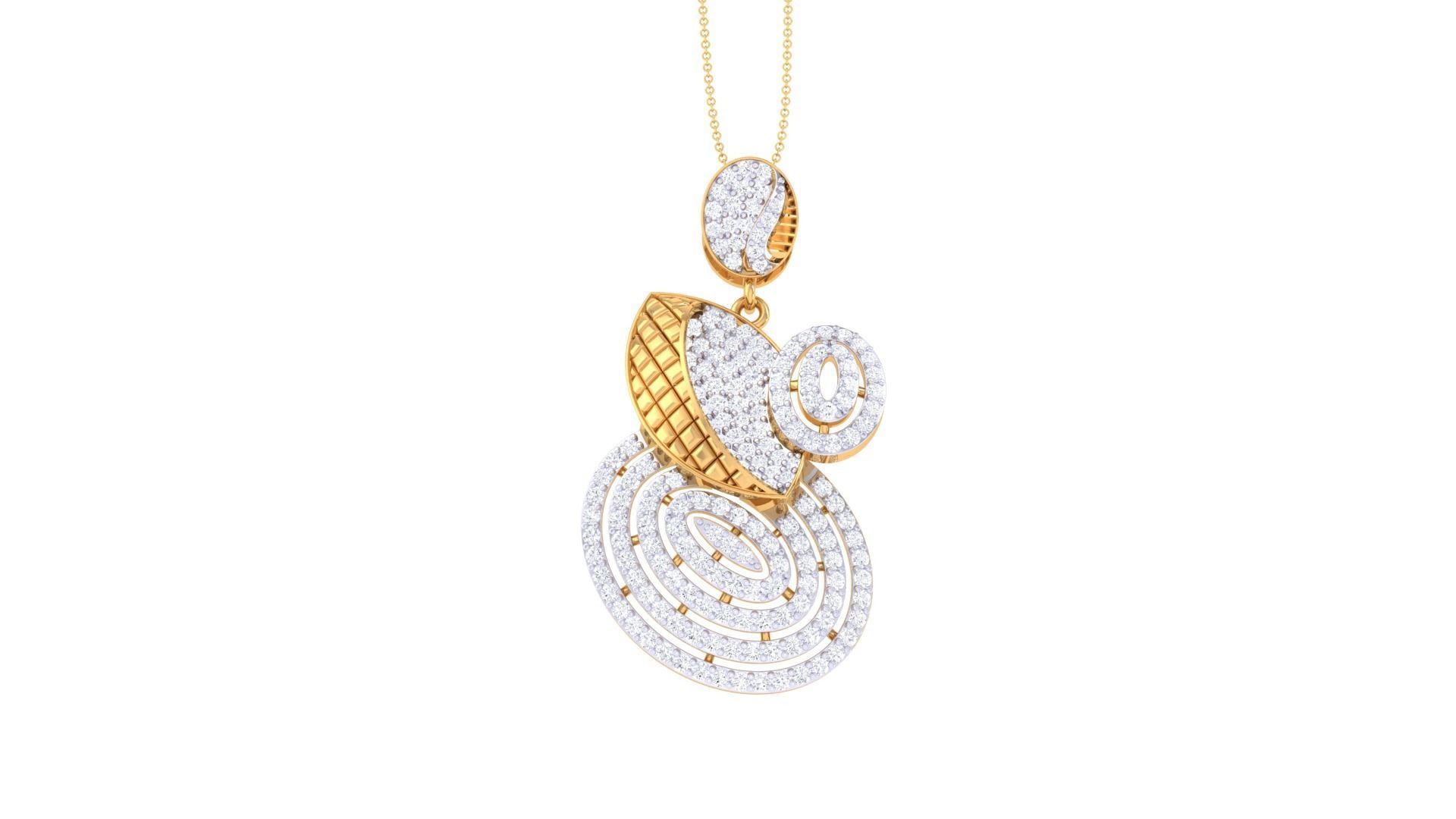 Earring Pendant Set 3dm STL OBJ FBX Renders Details 3D print model_8