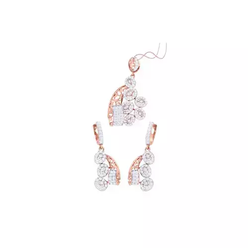 Earring Pendant Set 3dm STL OBJ FBX Renders Details