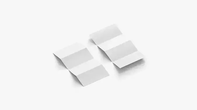 2 White Booklets and Flyers - trifold map chart brochure