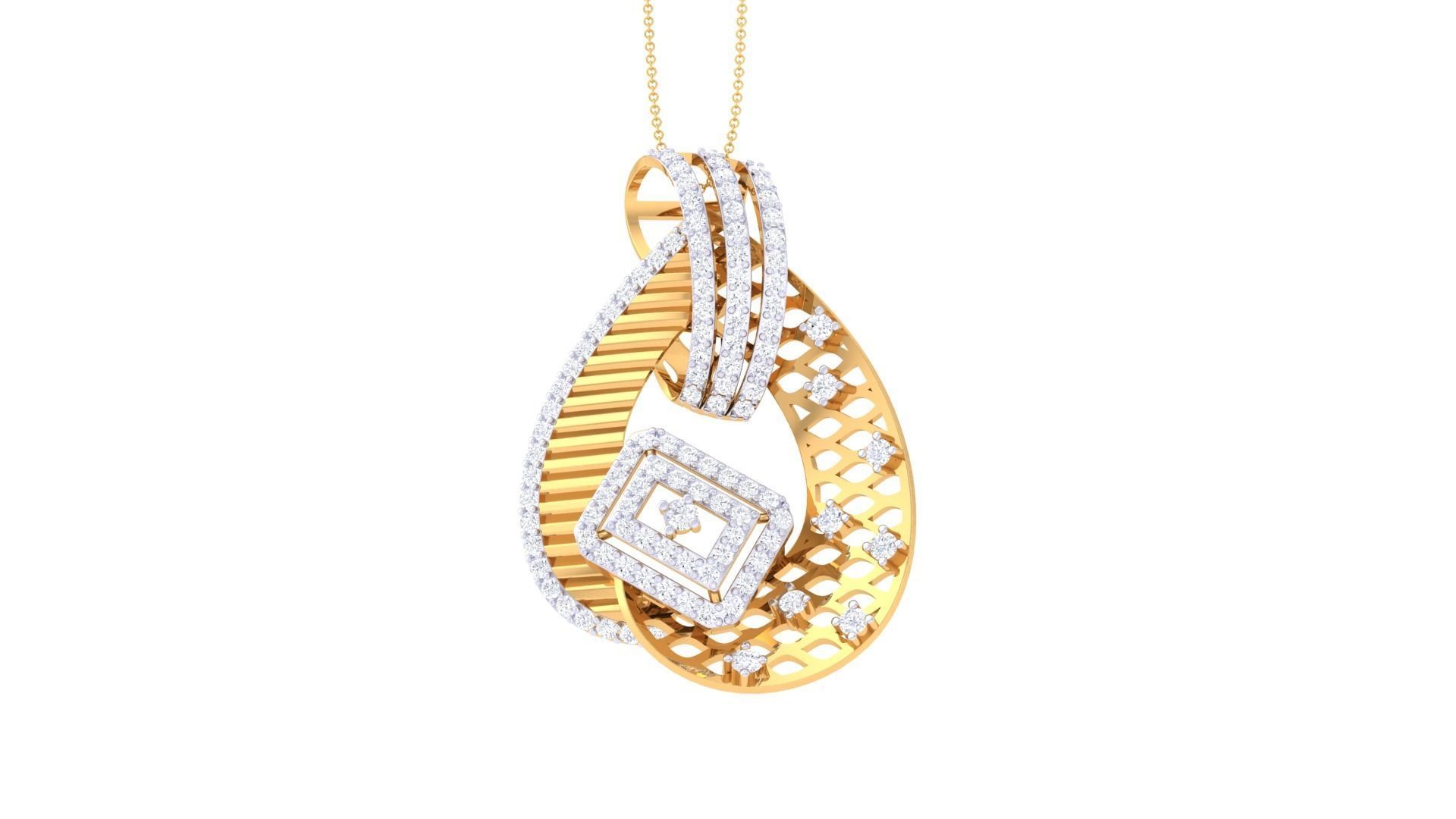 Earring Pendant Set 3dm STL OBJ FBX Renders Details 3D print model_7