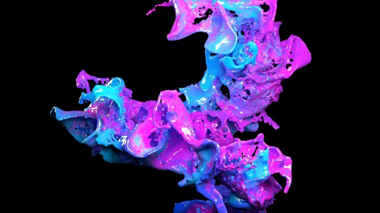 cool liquid simulation vfx 3D model