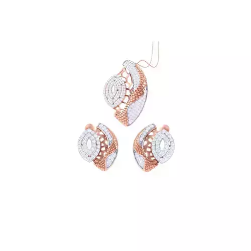 Earring Pendant Set 3dm STL OBJ FBX Renders Details