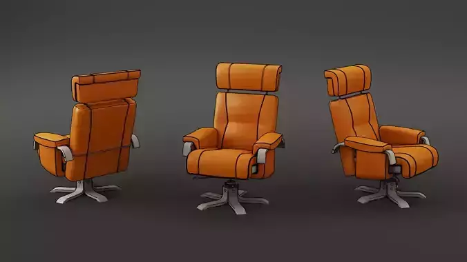 Luxury Office Chair 3D Model