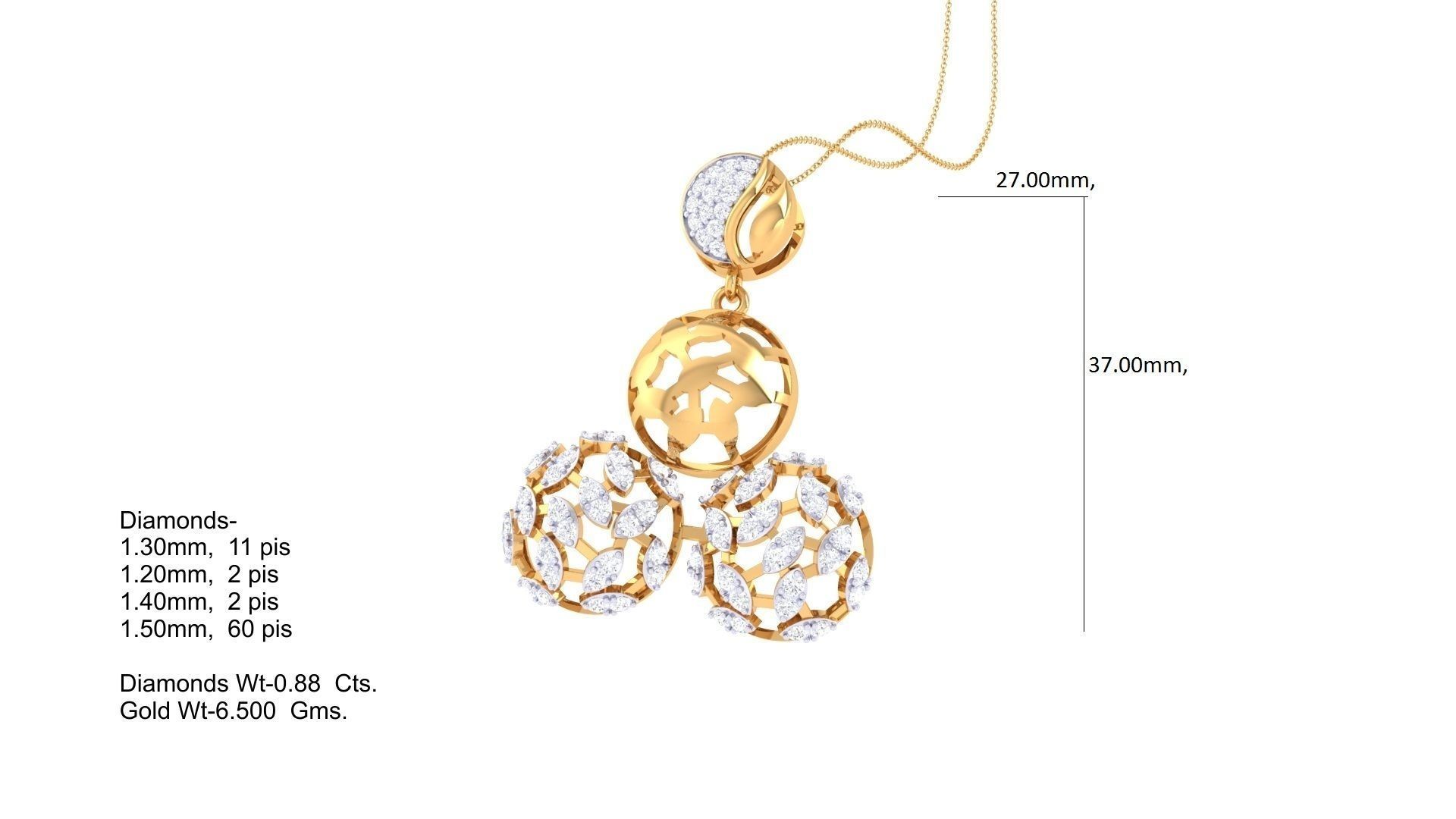 Earring Pendant Set 3dm STL OBJ FBX Renders Details 3D print model_8