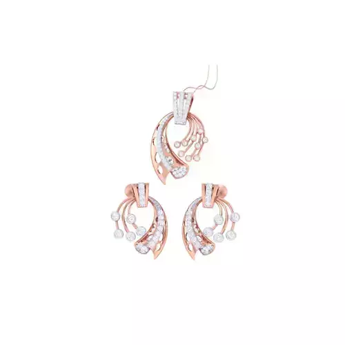 Earring Pendant Set 3dm STL OBJ FBX Renders Details