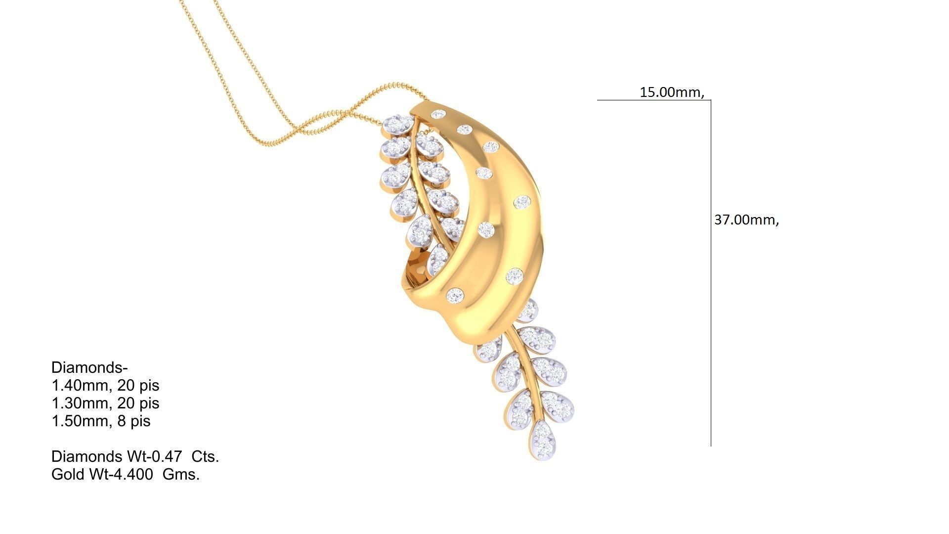Earring Pendant Set 3dm STL OBJ FBX Renders Details 3D print model_6