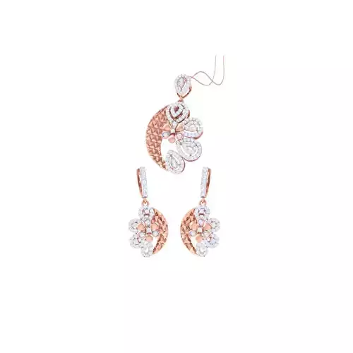Earring Pendant Set 3dm STL OBJ FBX Renders Details