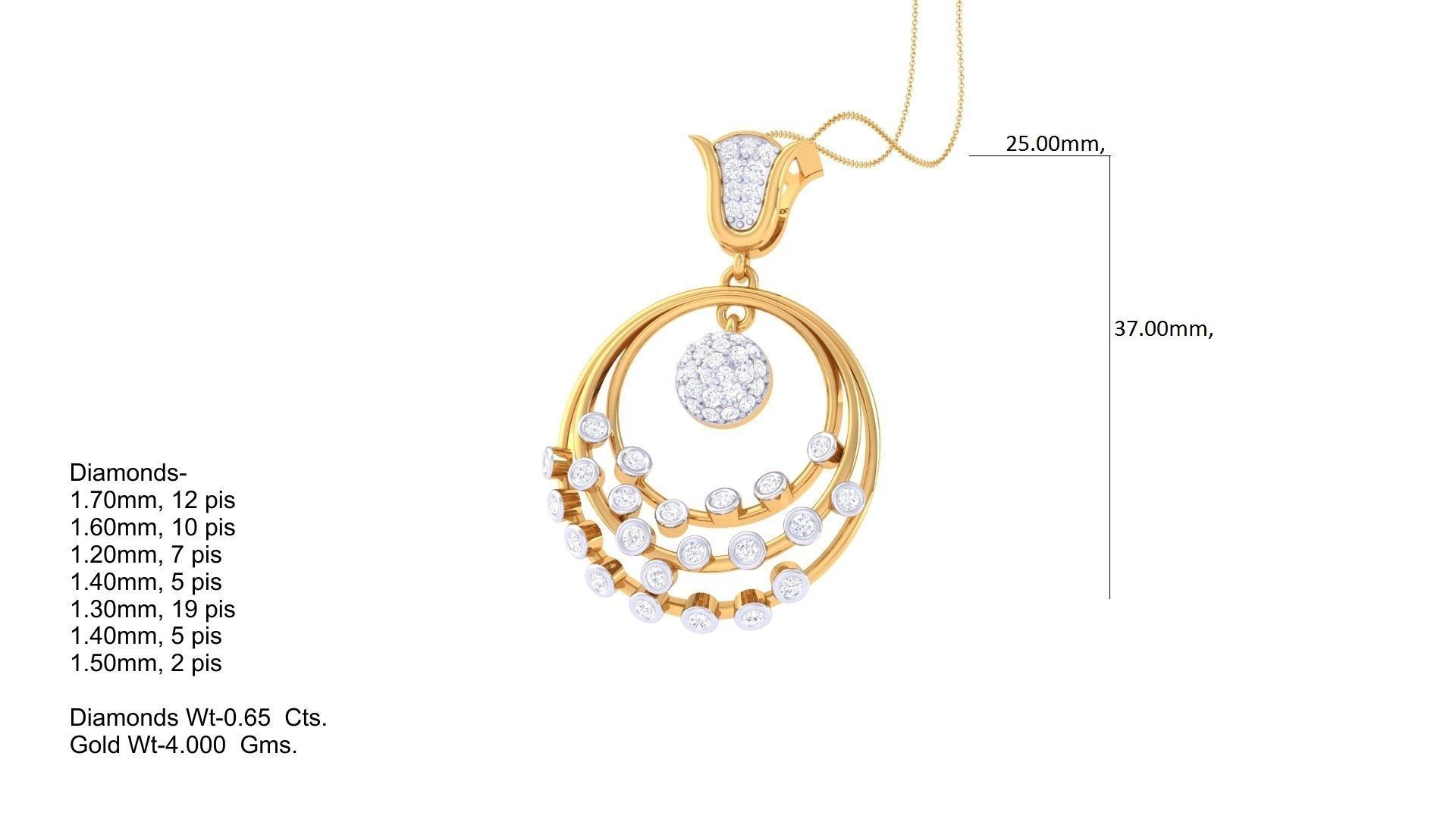 Earring Pendant Set 3dm STL OBJ FBX Renders Details 3D print model_7