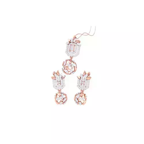Earring Pendant Set 3dm STL OBJ FBX Renders Details