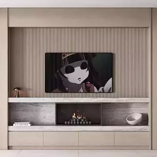 150 tv wall kit 02 modern japandi oak wood 02