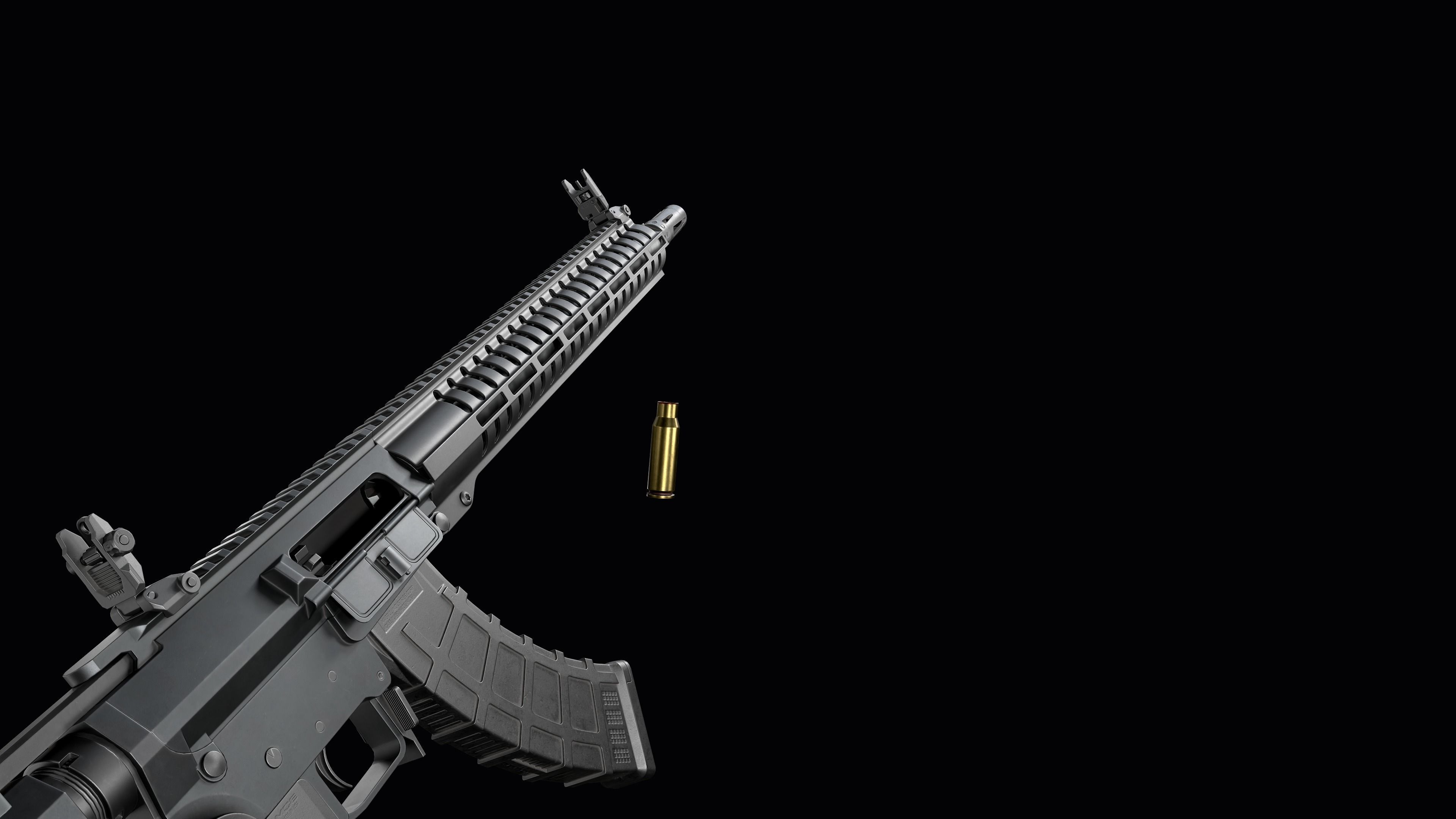 Modular assault rifle Mk47 mutant ar-15 modul  Low-poly 3D model_28