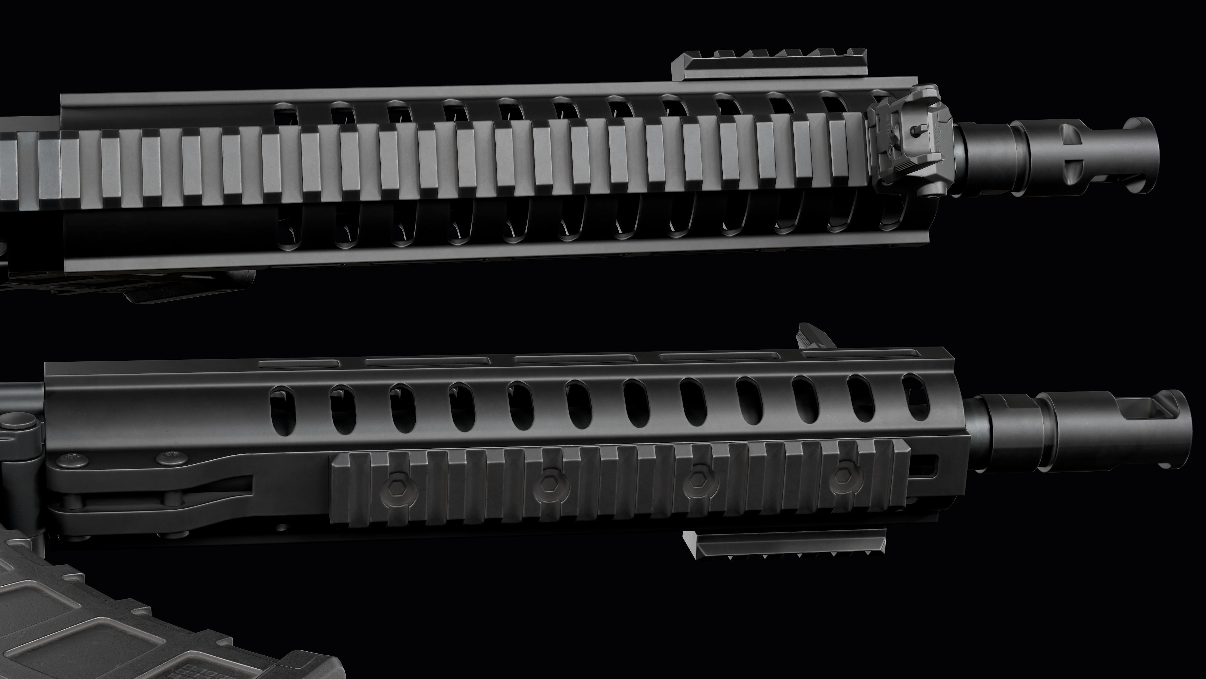 Modular assault rifle Mk47 mutant ar-15 modul  Low-poly 3D model_25