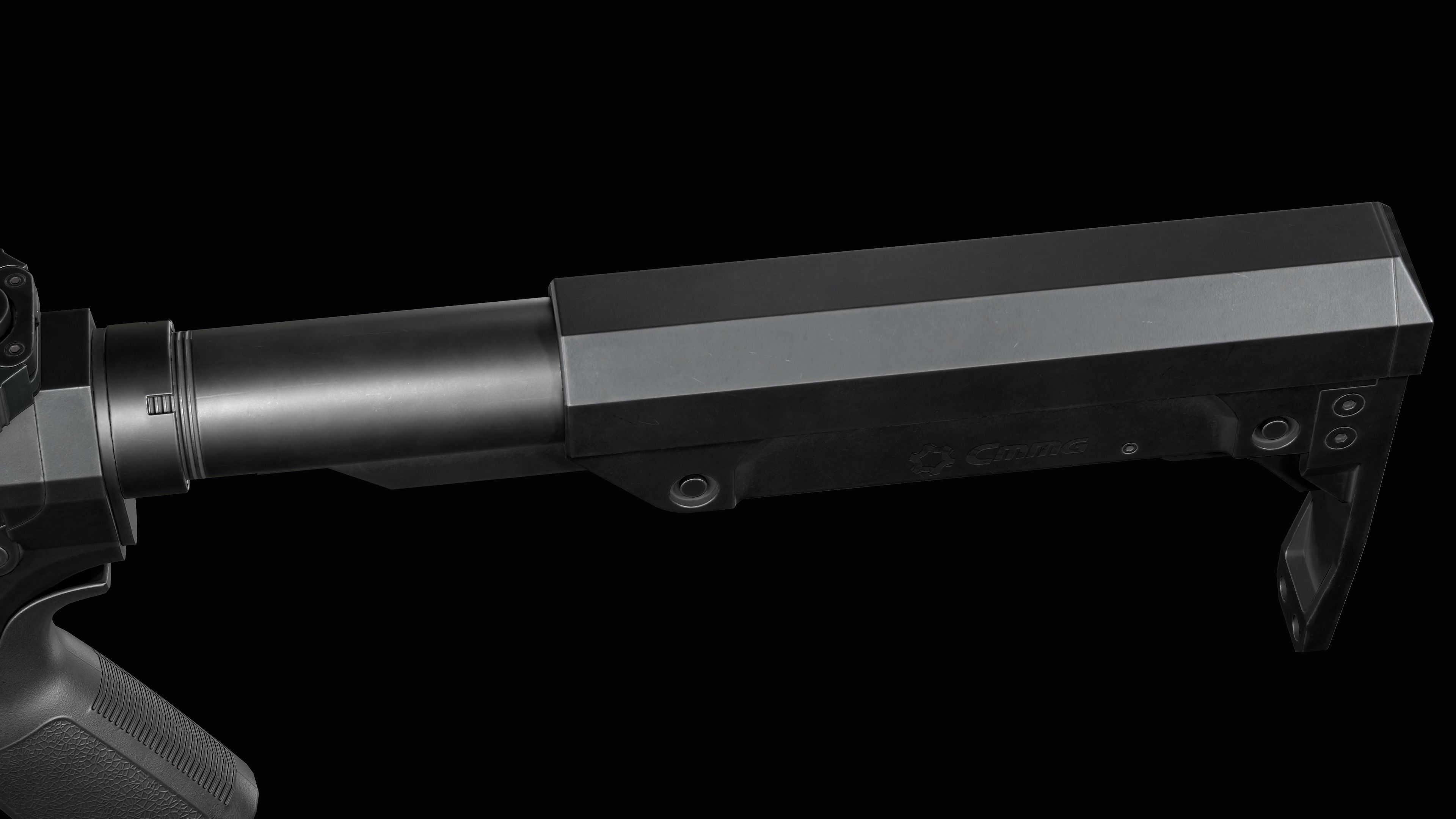 Modular assault rifle Mk47 mutant ar-15 modul  Low-poly 3D model_12