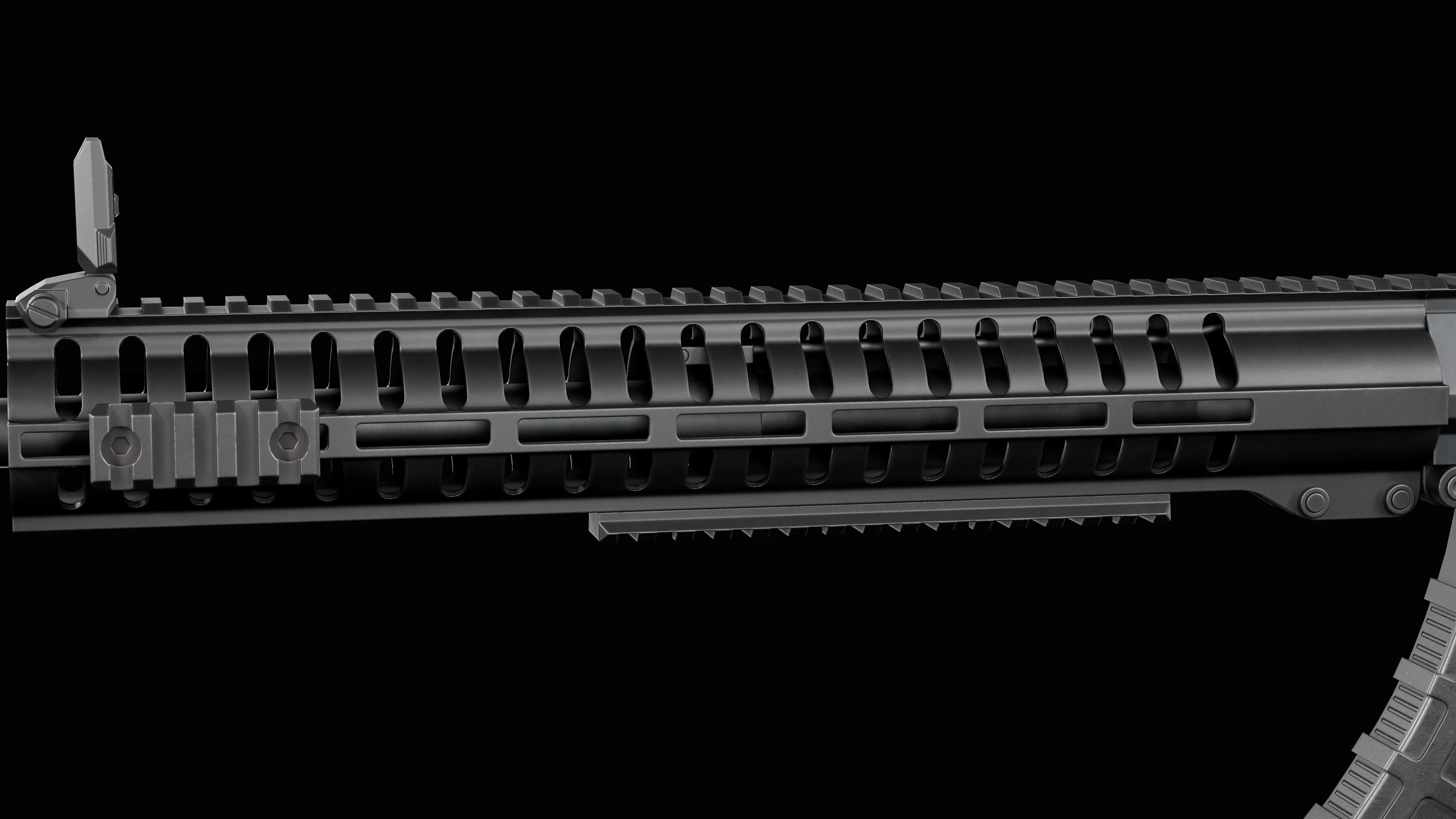 Modular assault rifle Mk47 mutant ar-15 modul  Low-poly 3D model_22