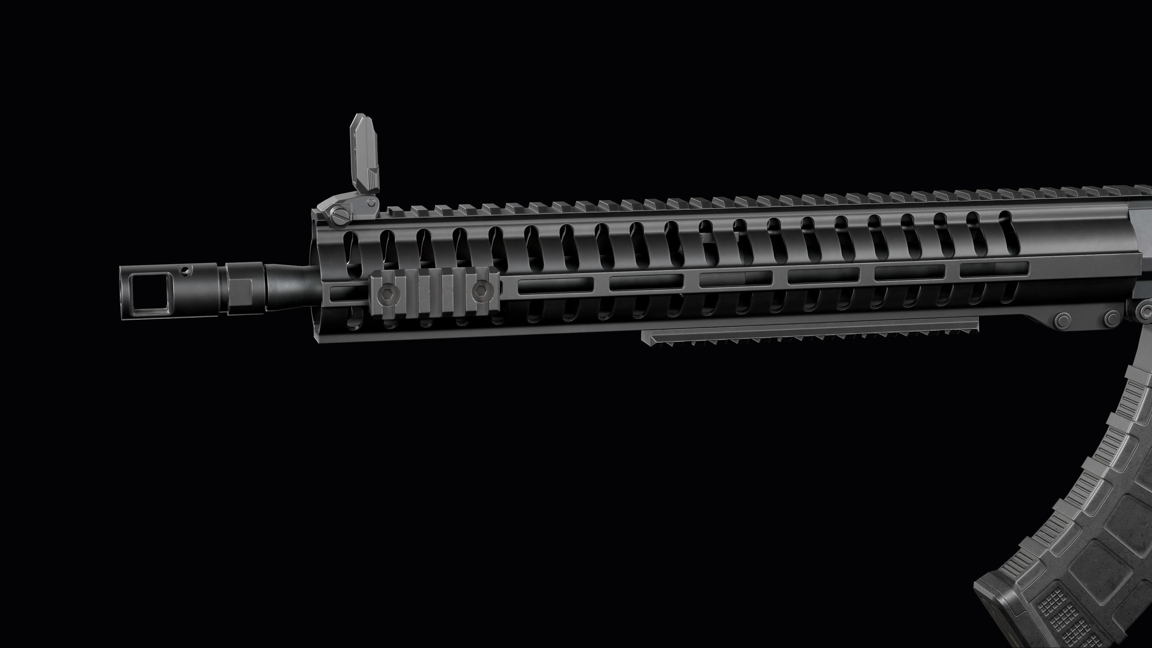 Modular assault rifle Mk47 mutant ar-15 modul  Low-poly 3D model_19