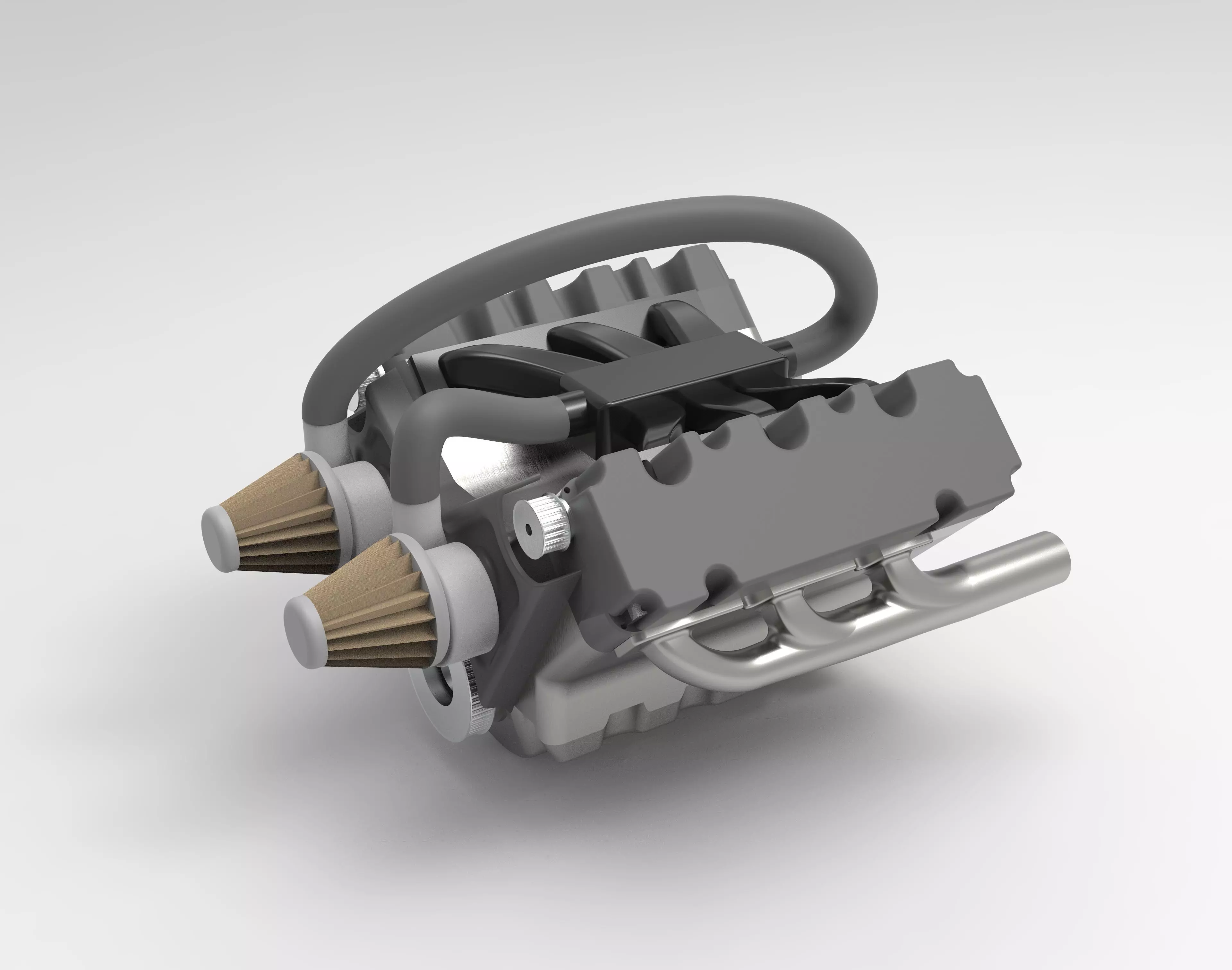 V6 Engine 3D print model_0