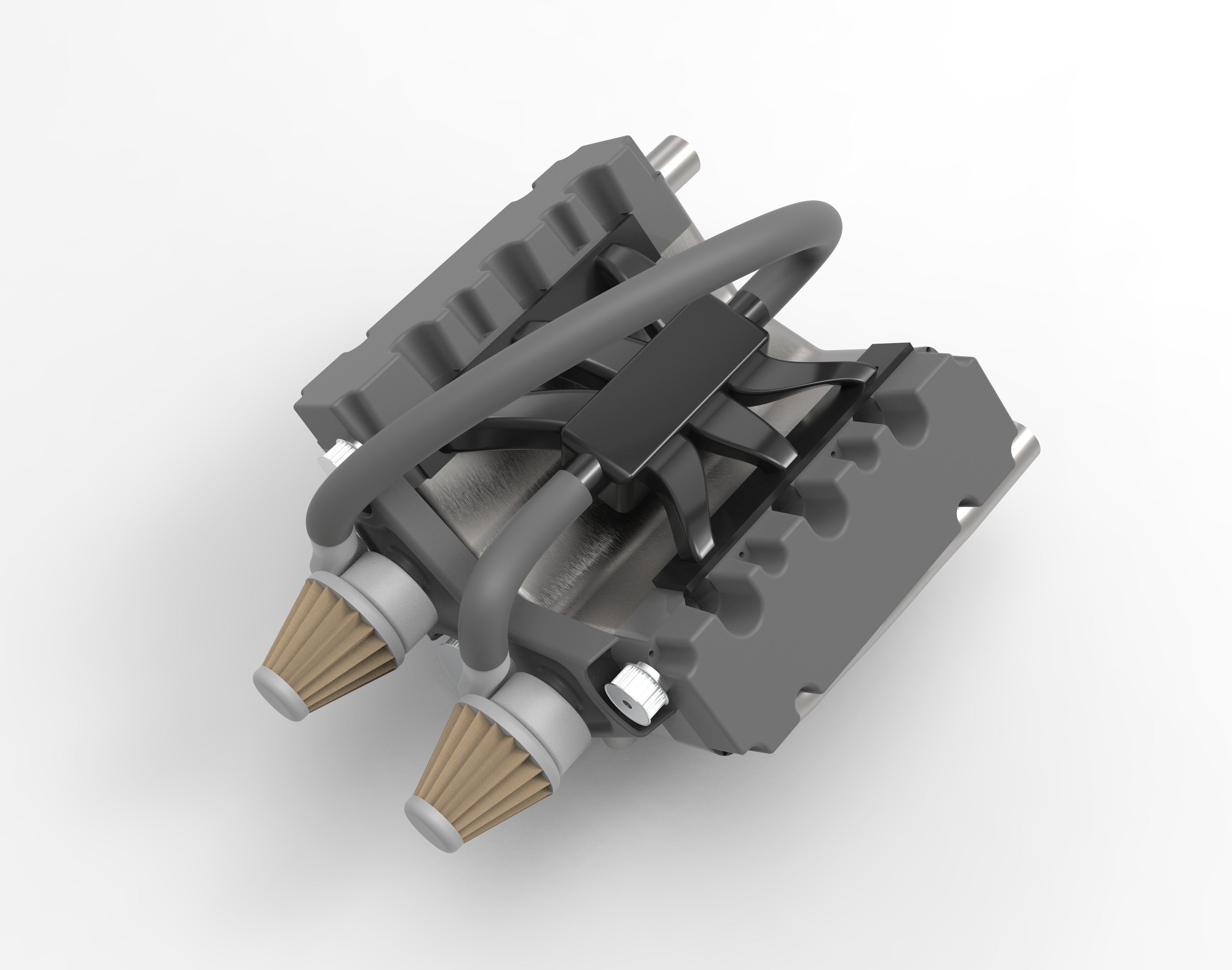 V6 Engine 3D print model_1