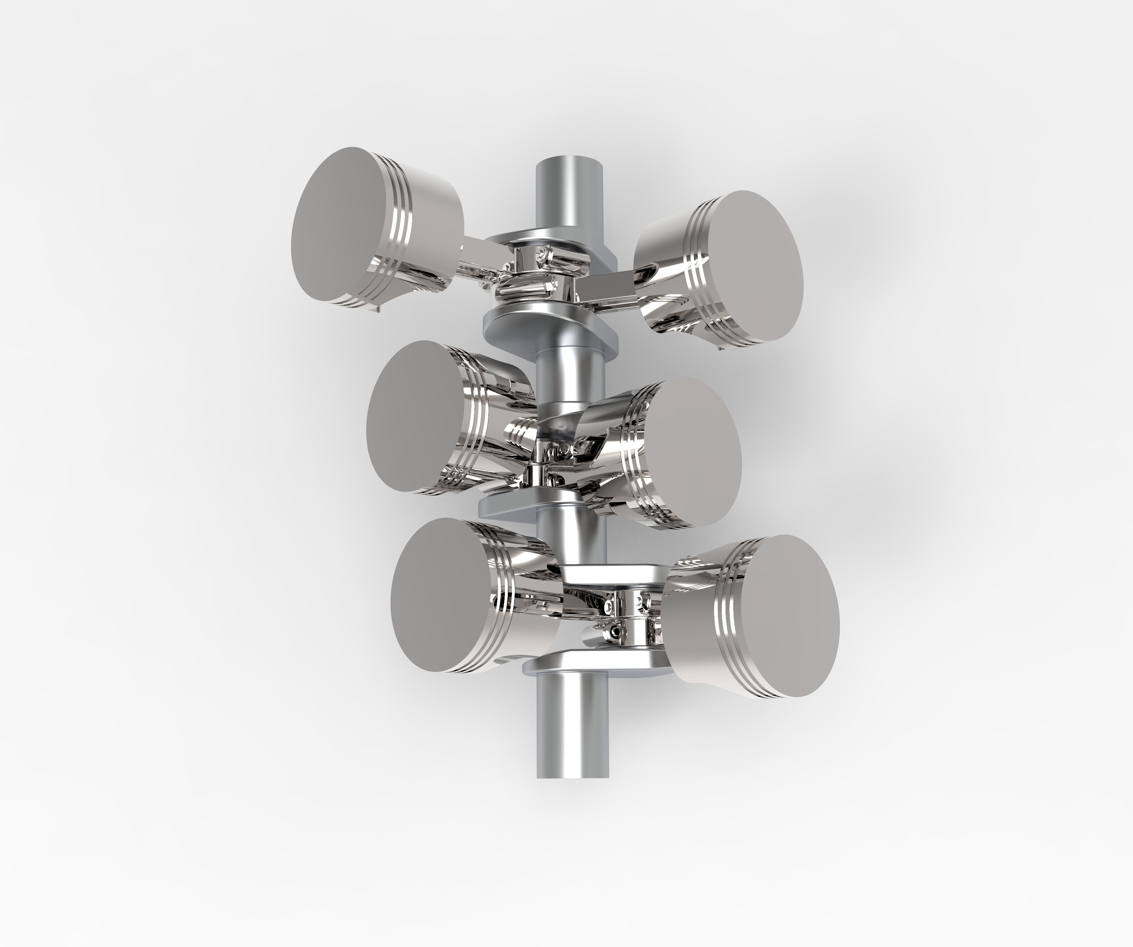 V6 Engine 3D print model_5