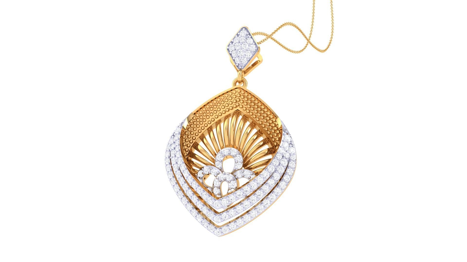 Earring Pendant Set 3dm STL OBJ FBX Renders Details 3D print model_10