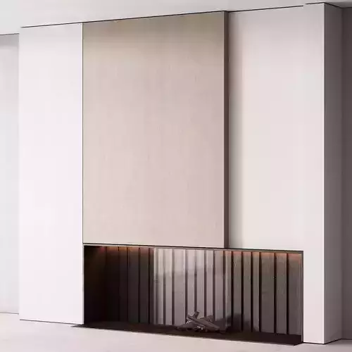 152 fireplace decorative wall kit 01 minimal clean wood 01