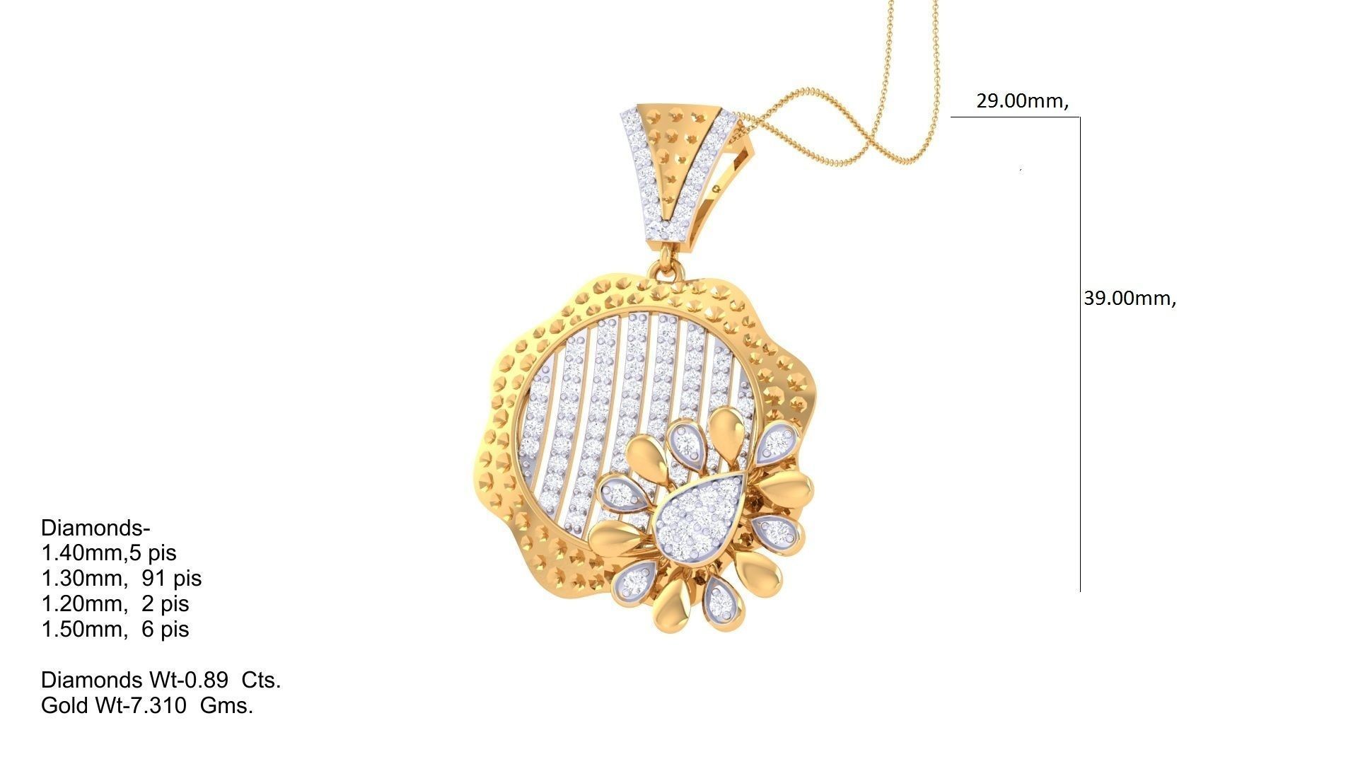 Earring Pendant Set 3dm STL OBJ FBX Renders Details 3D print model_7