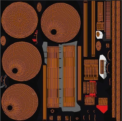 Real size table lamp  3D model_8