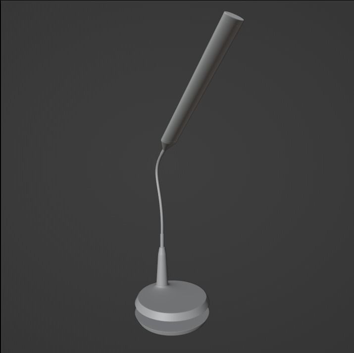 Real size table lamp  3D model_6