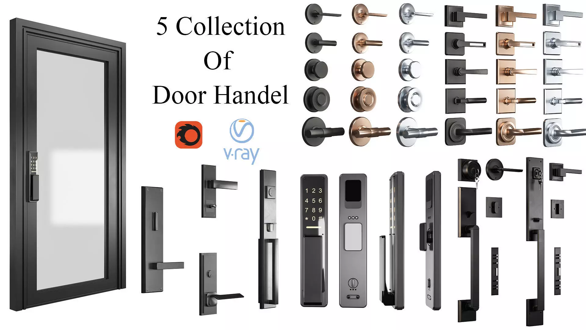 5 Collection Of  Door Handel _0