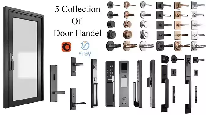 5 Collection Of  Door Handel 