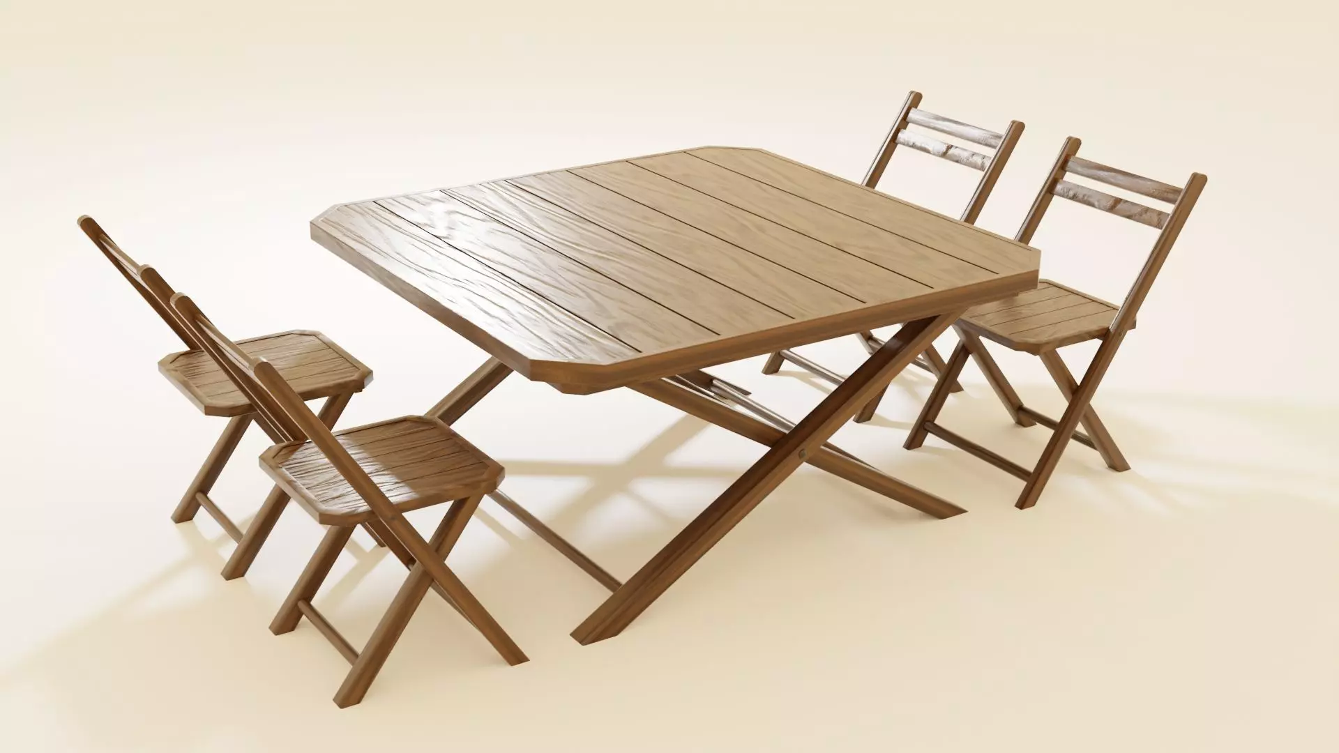 3D dining Table 3D model_0