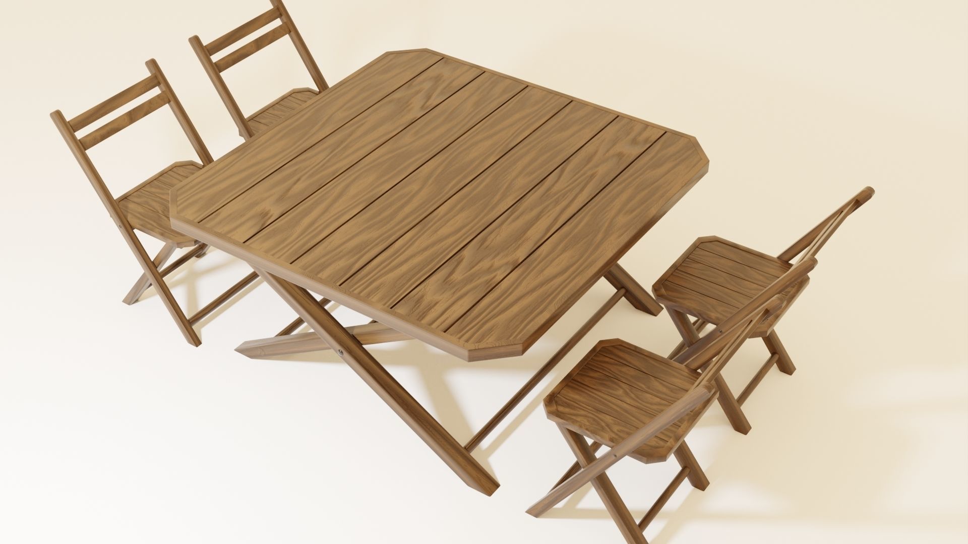 3D dining Table 3D model_4
