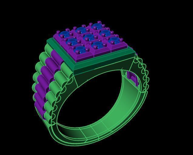 Rings 3D print model_3