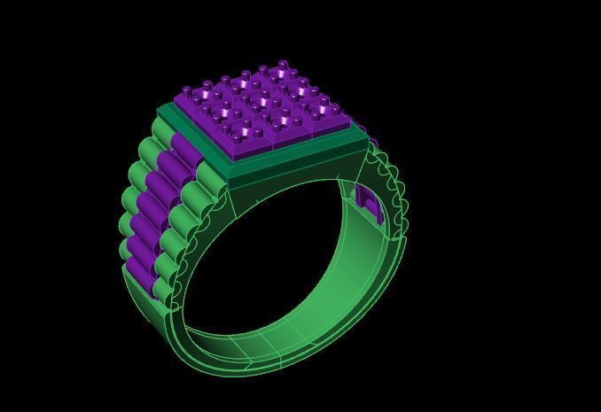 Rings 3D print model_4