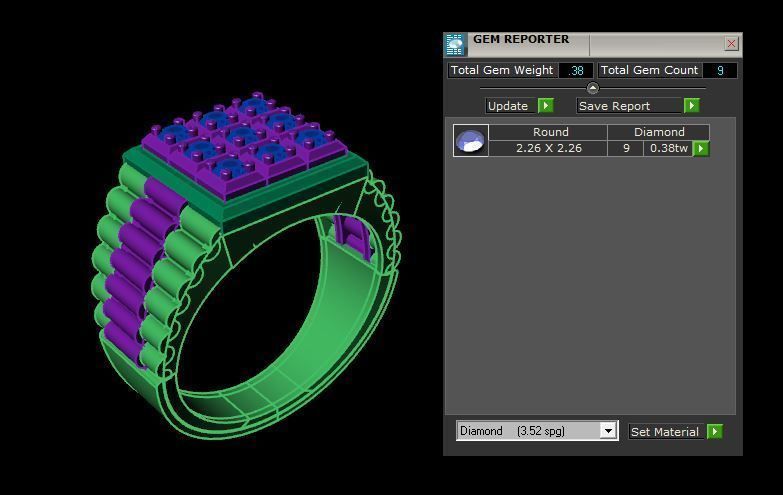 Rings 3D print model_5