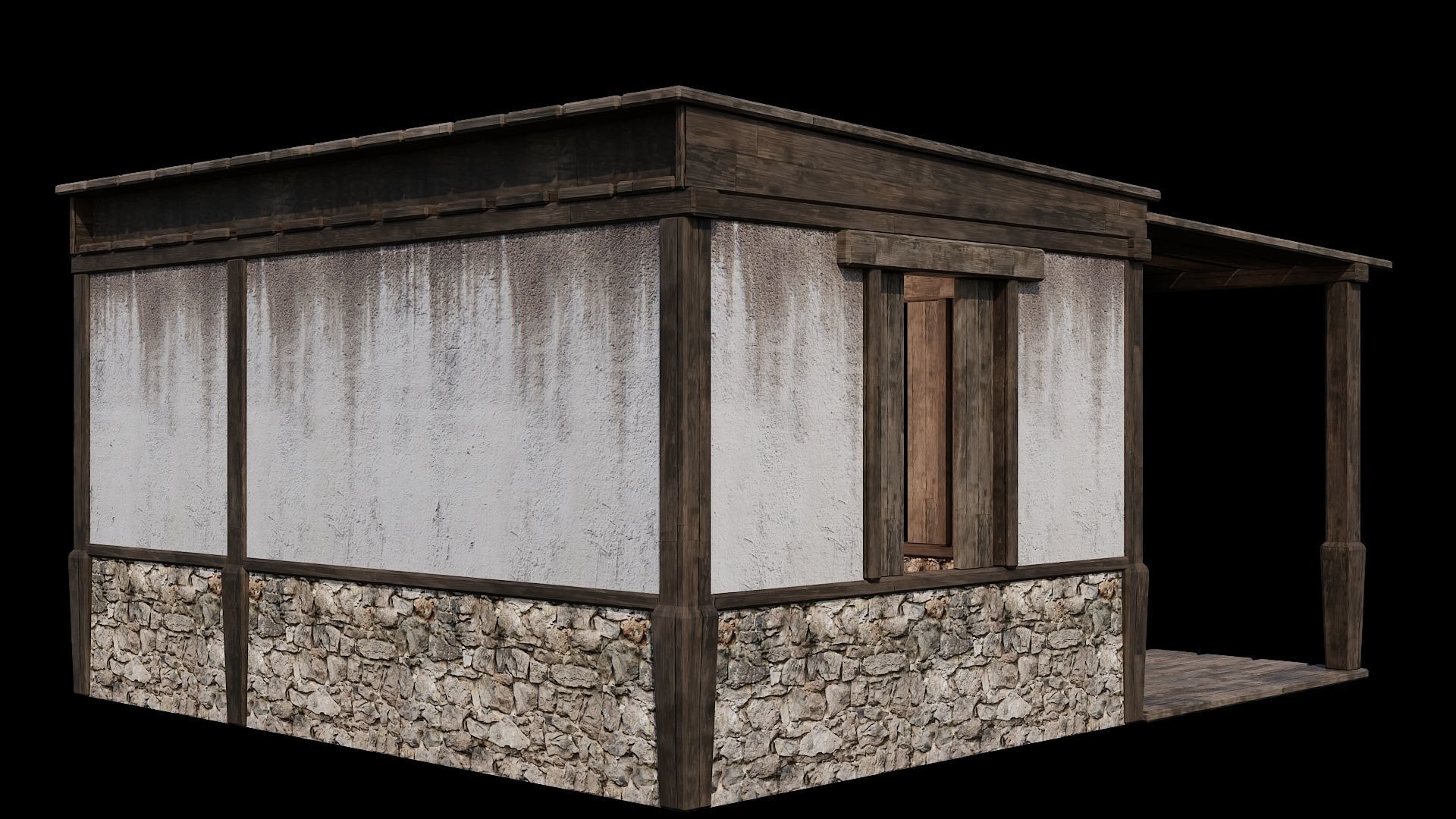 Medieval Houses Pack 81-82-83-84-85 - 4K Textures Game Ready Low-poly 3D model_2