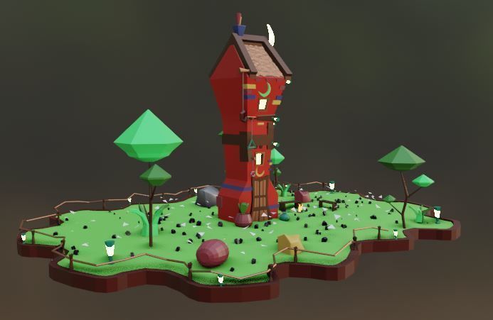 old house - Vol 01 Low-poly 3D model_6