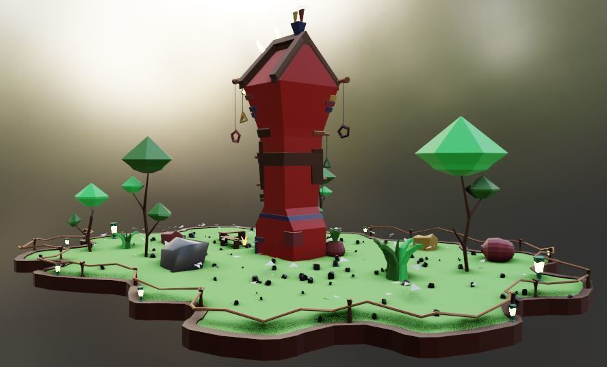 old house - Vol 01 Low-poly 3D model_7