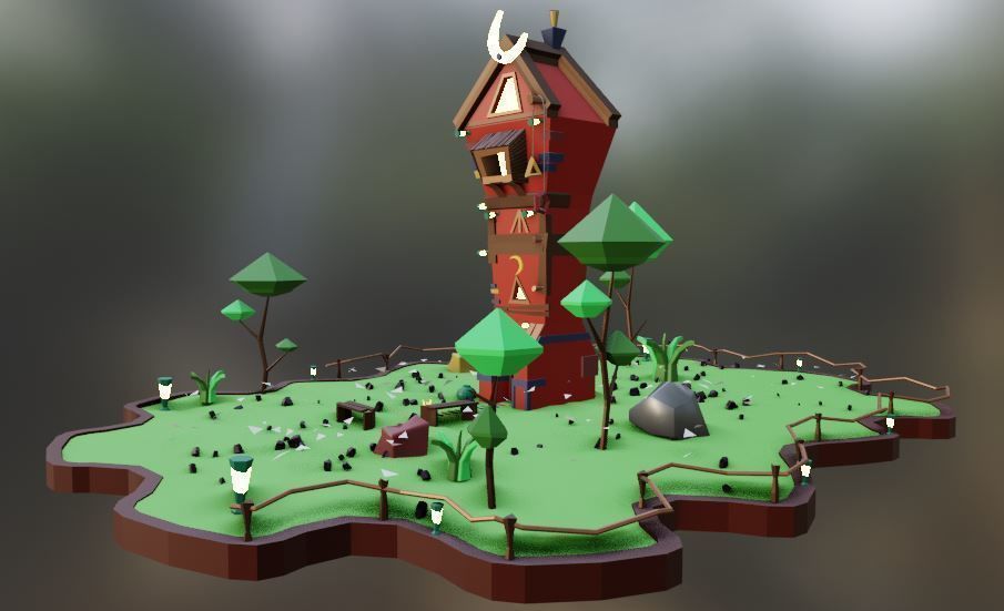 old house - Vol 01 Low-poly 3D model_8