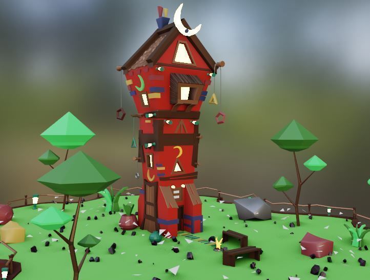 old house - Vol 01 Low-poly 3D model_14