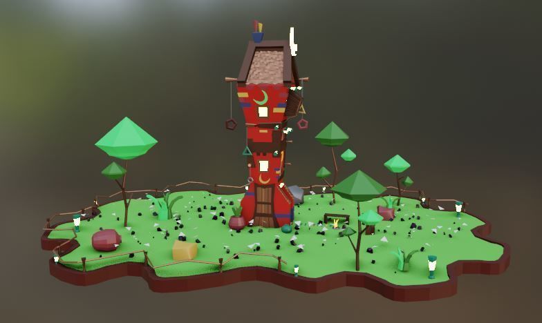 old house - Vol 01 Low-poly 3D model_5