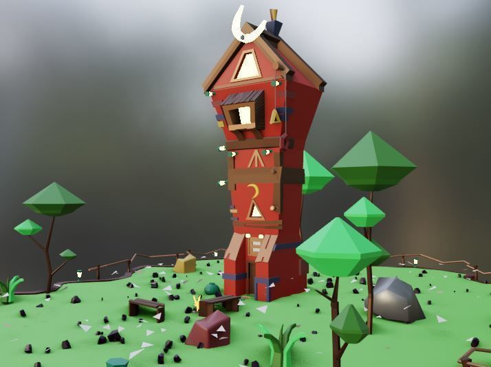 old house - Vol 01 Low-poly 3D model_15