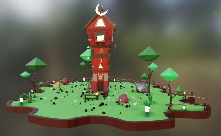 old house - Vol 01 Low-poly 3D model_9