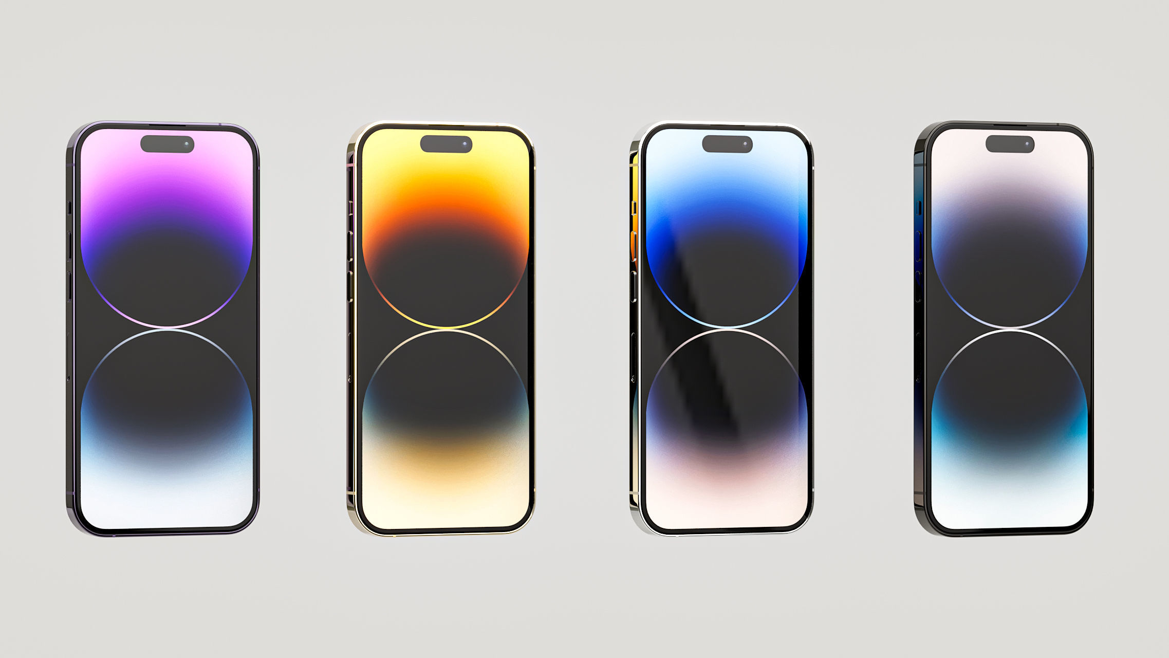 Apple iPhone 14 Pro cell phone 3D model_32