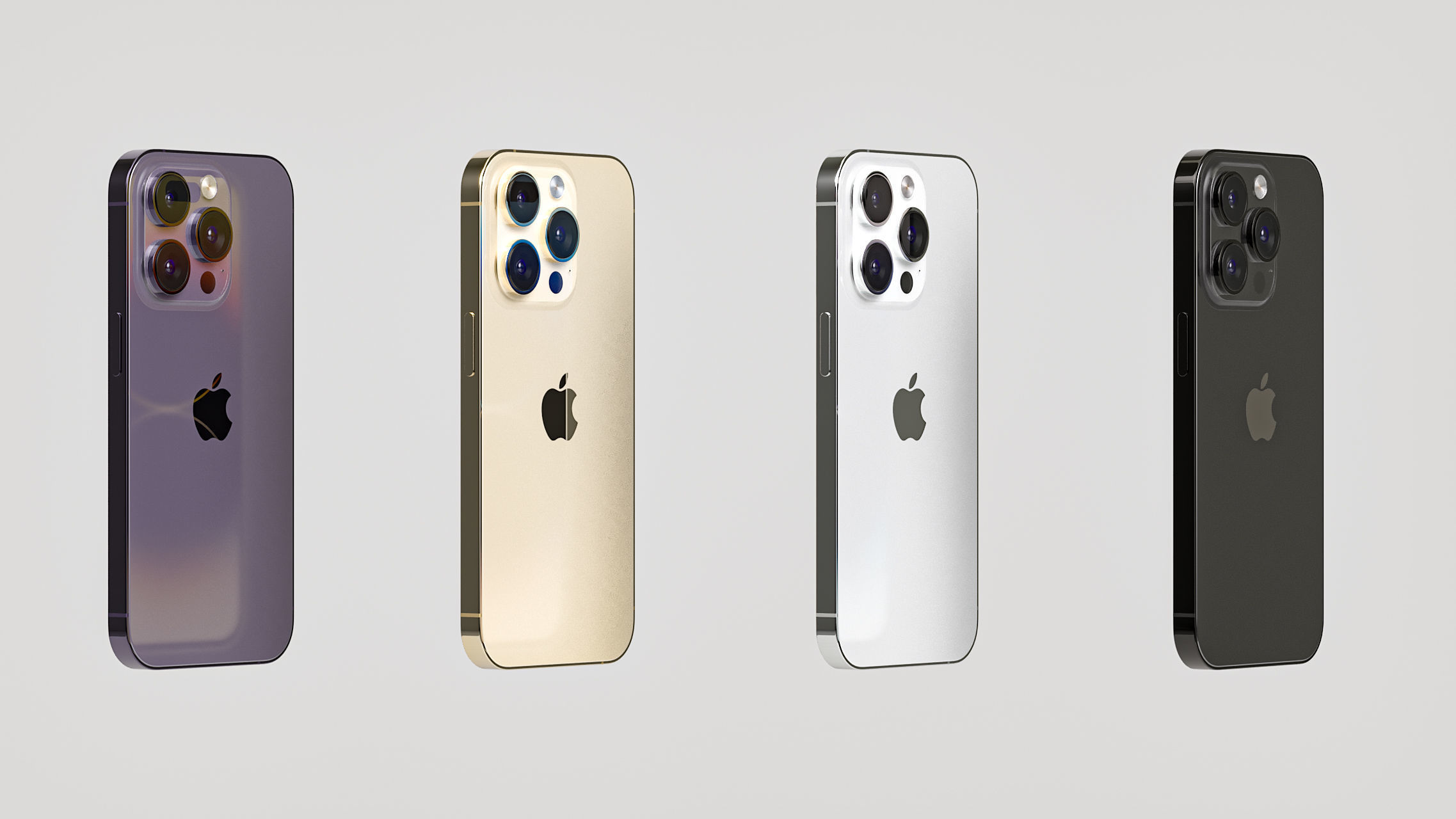 Apple iPhone 14 Pro cell phone 3D model_45