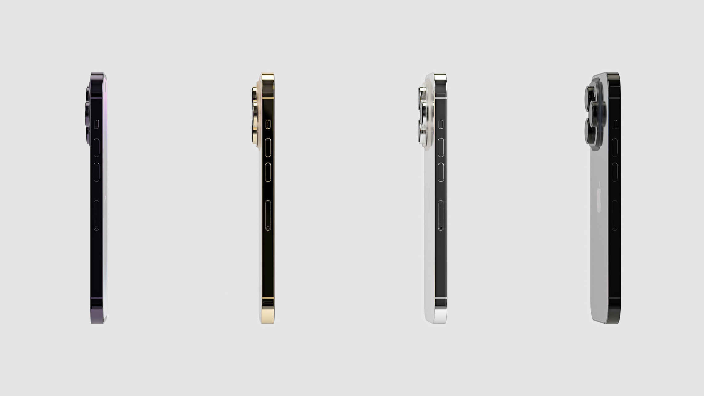 Apple iPhone 14 Pro cell phone 3D model_37