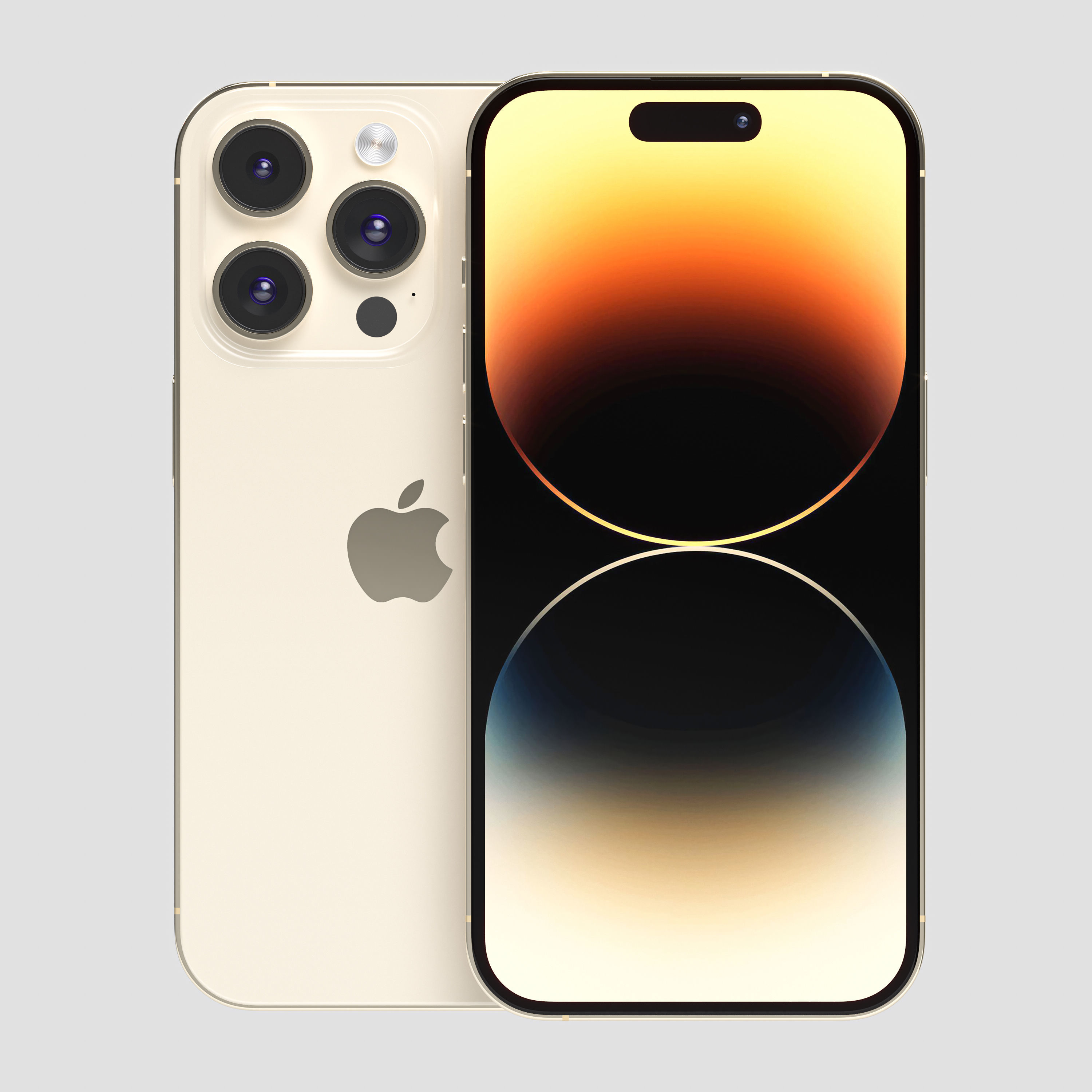 Apple iPhone 14 Pro cell phone 3D model_3