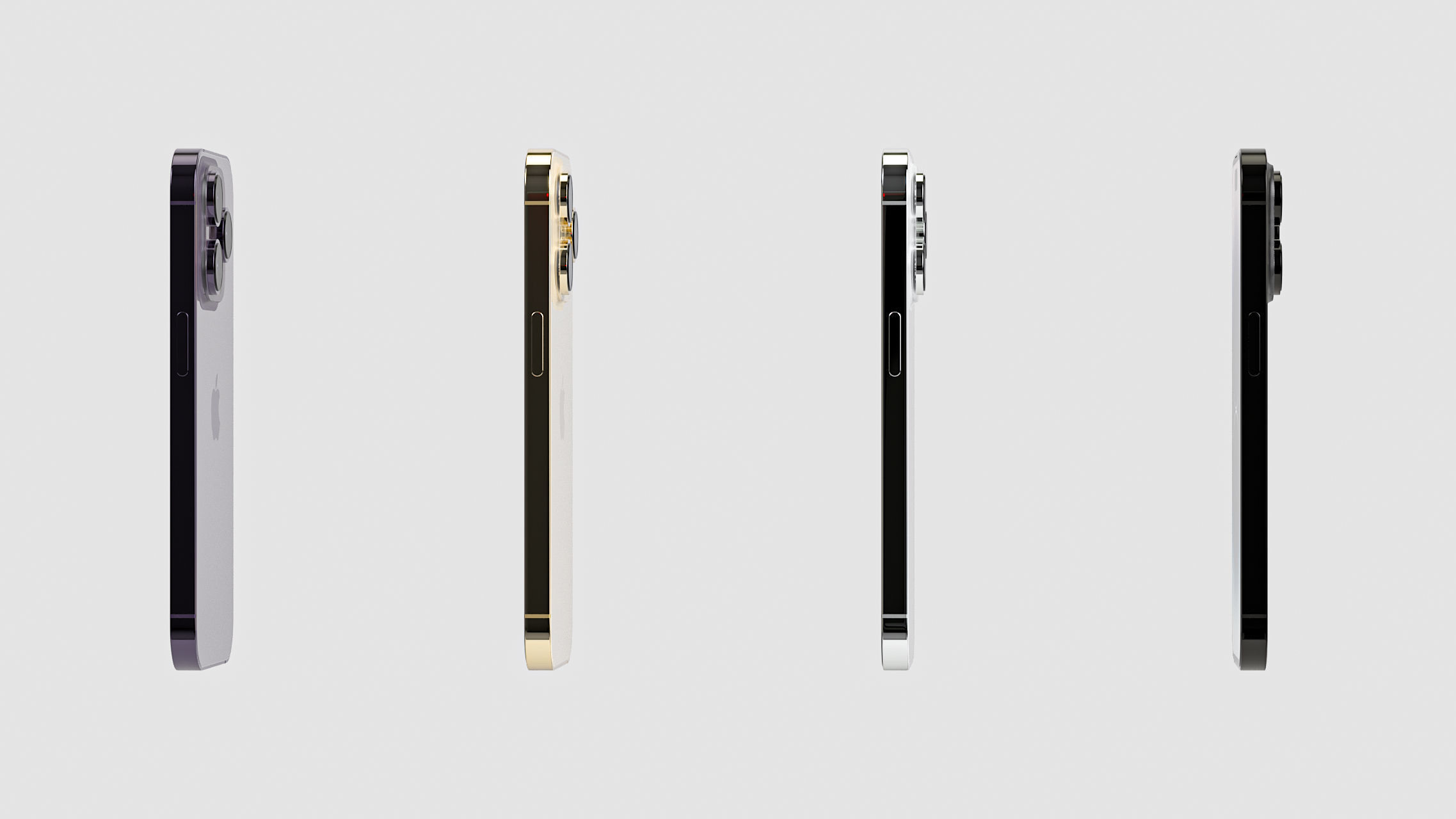 Apple iPhone 14 Pro cell phone 3D model_47