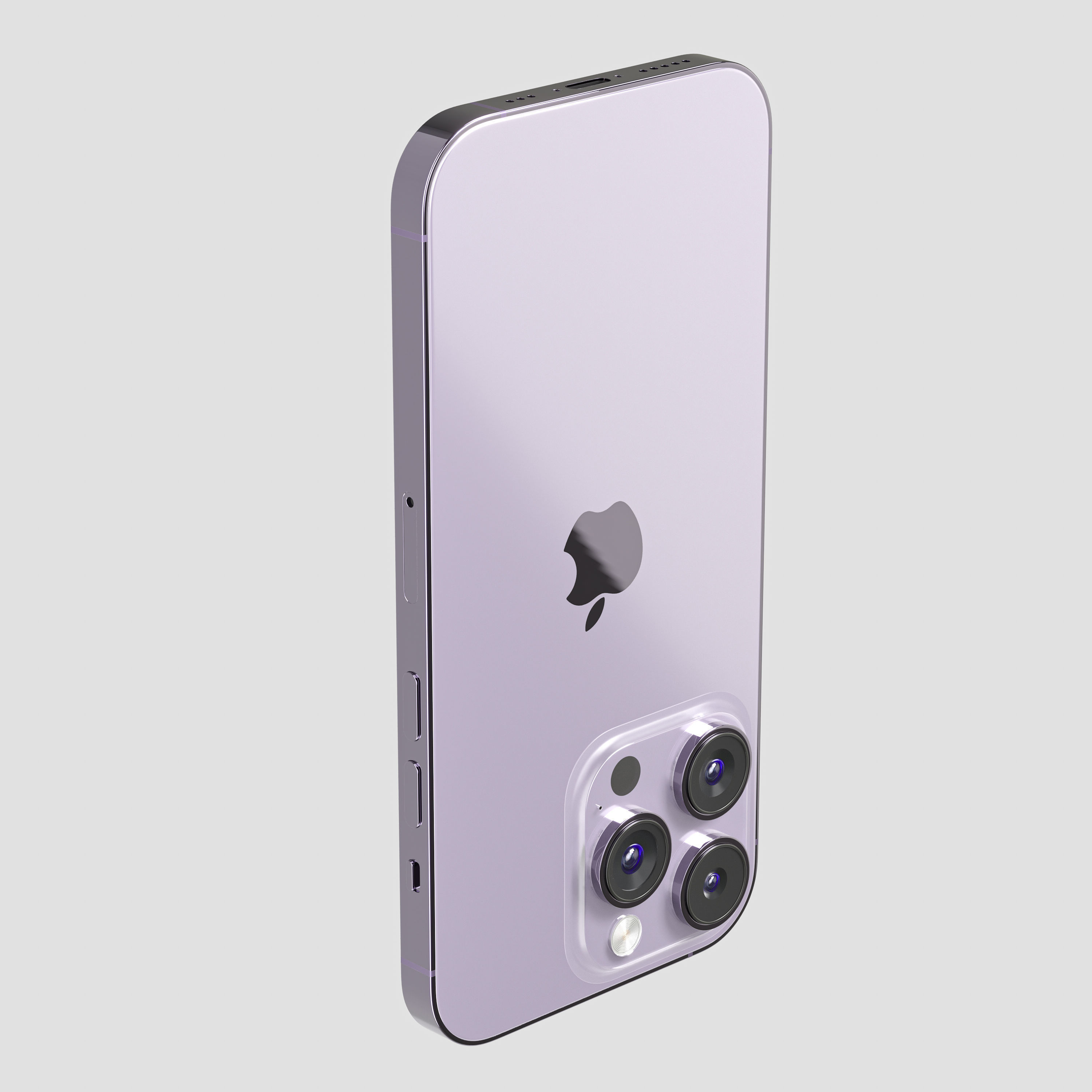 Apple iPhone 14 Pro cell phone 3D model_15