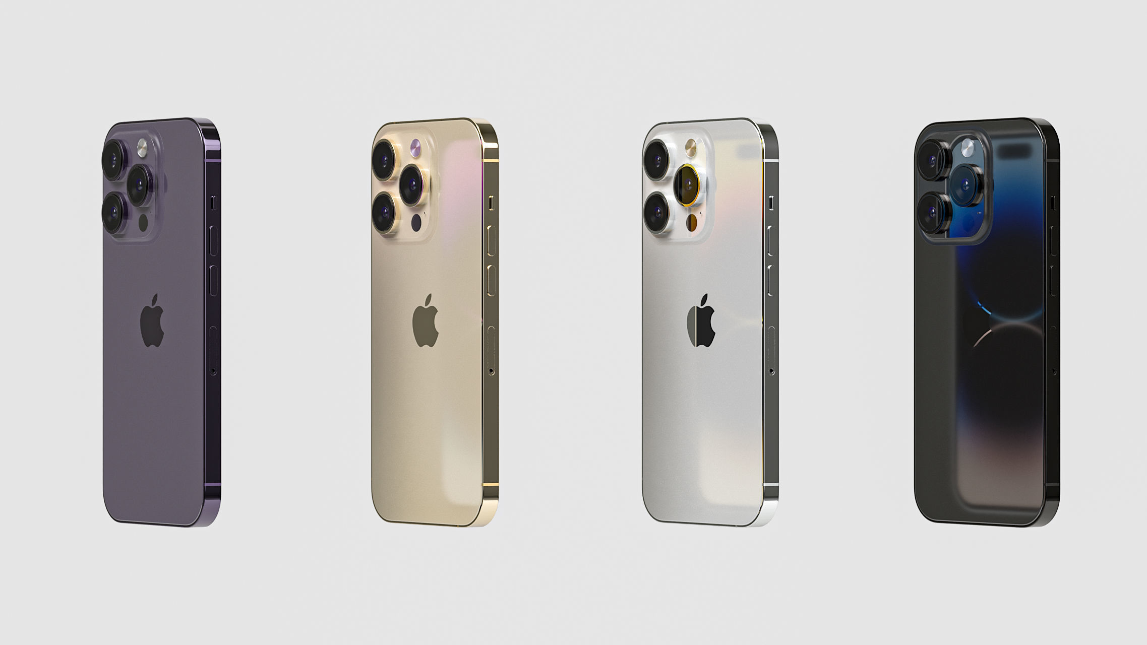 Apple iPhone 14 Pro cell phone 3D model_39